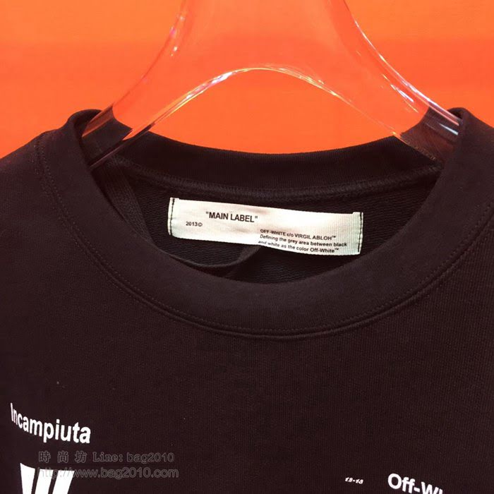 OffWhite男裝 19-20FW新款 最高品質 off男士圓領男衛衣 男士秋季新款單品  tzy2339